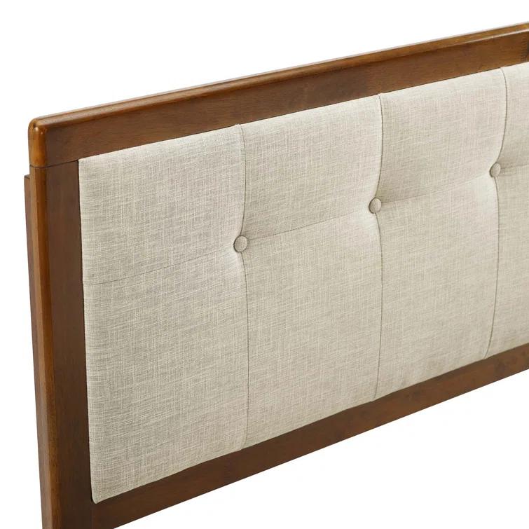 Modway Draper Tufted Fabric and Wood Headboard