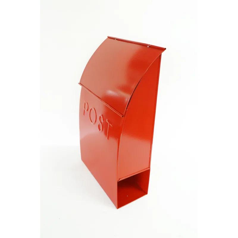 Milano Pointed Post Wall Mounted Mailbox