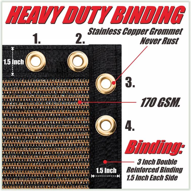 ColourTree Colour Tree Privacy Screen & Windscreen Fabric Cover – Durable Outdoor Fence Protection, UV-Resistant, Easy Installation