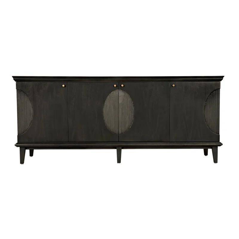 Noir Dumont 74.5'' Solid Wood Sideboard