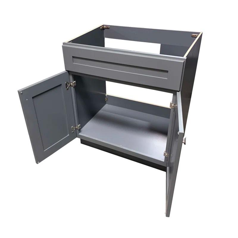 Niturra 36'' Single Bathroom Vanity Base Only in Gray