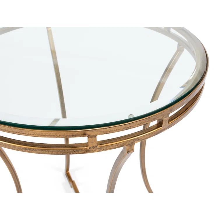 Sarreid Ltd Glass Top End Table