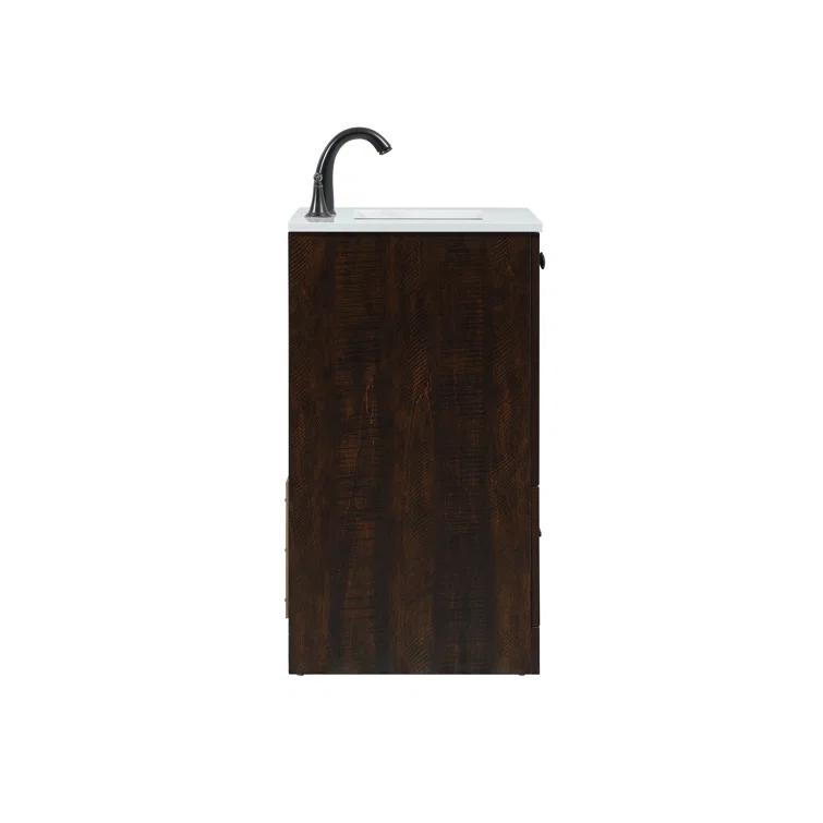 Lark Manor™ Soma 24'' Single Bathroom Vanity with Engineered Marble Top