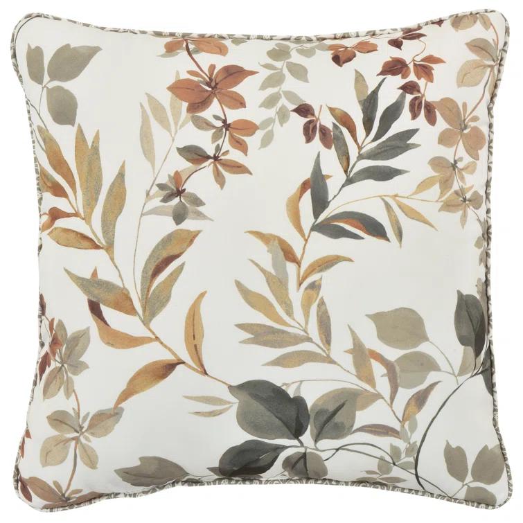 Royal Court Evergreen 16" Square Decorative Throw Pillow