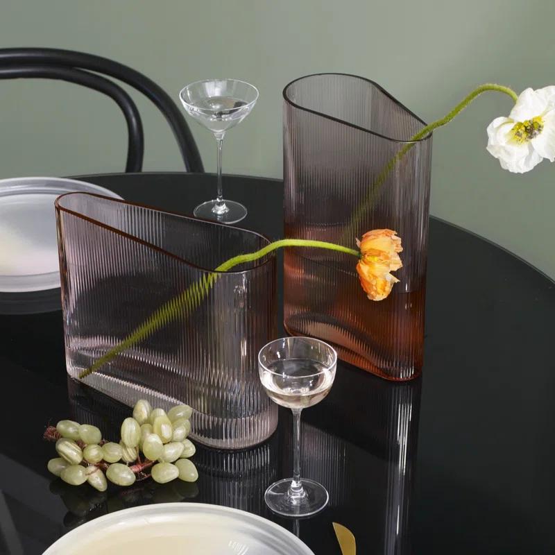 Mist Lead Free Crystal Vase