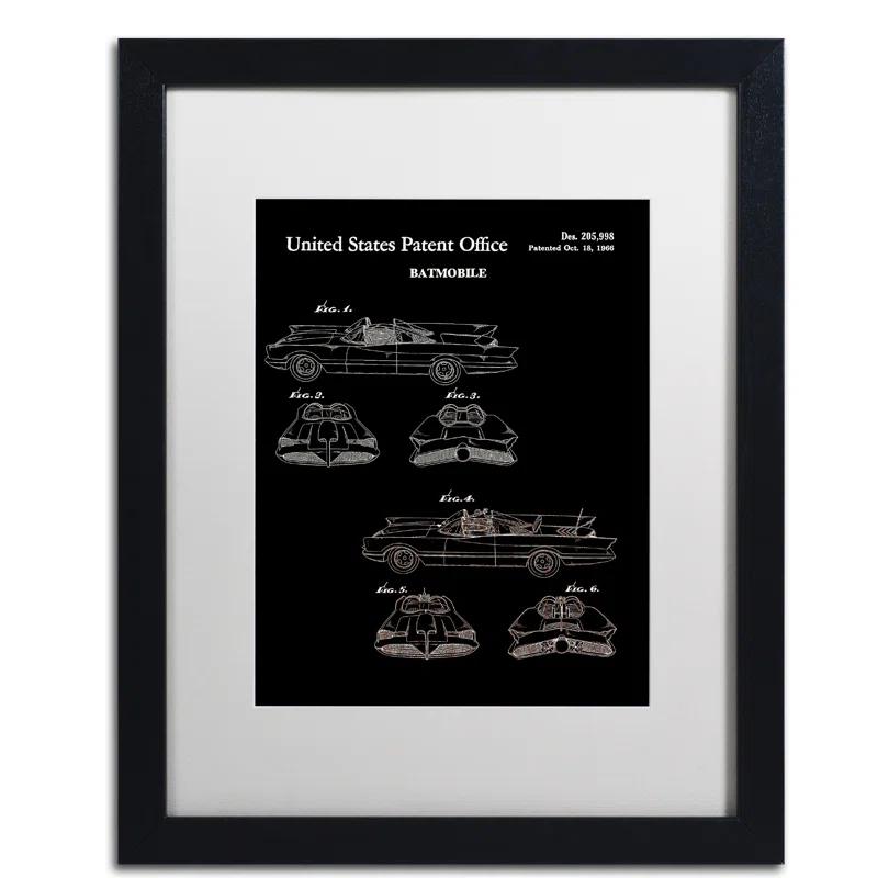 Trademark Fine Art " Batmobile Car Patent 1966 " by Claire Doherty