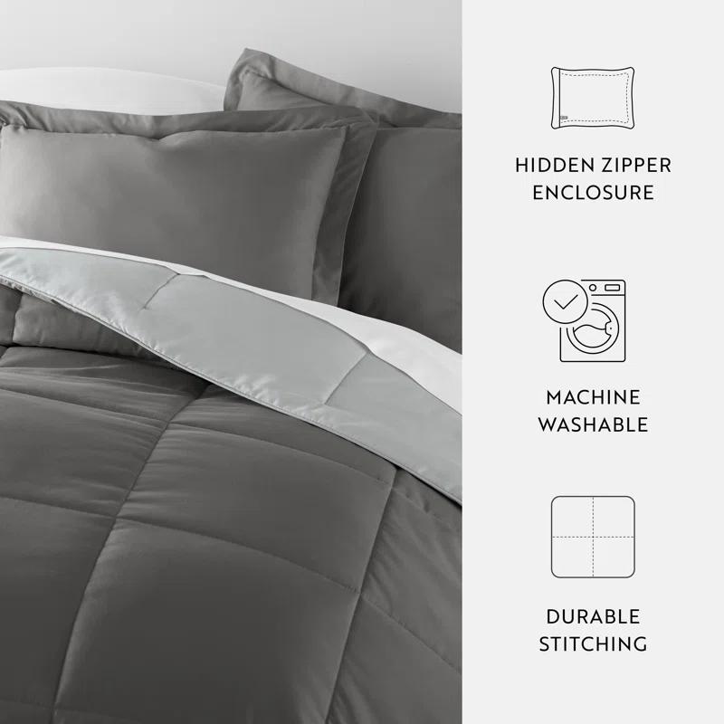 Becky Cameron Reversible Down-Alternative Comforter Bedding Set