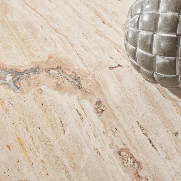 Safavieh  Couture Olivia Square Marble Accent Table - 21 IN W x 21 IN D x 12 IN H