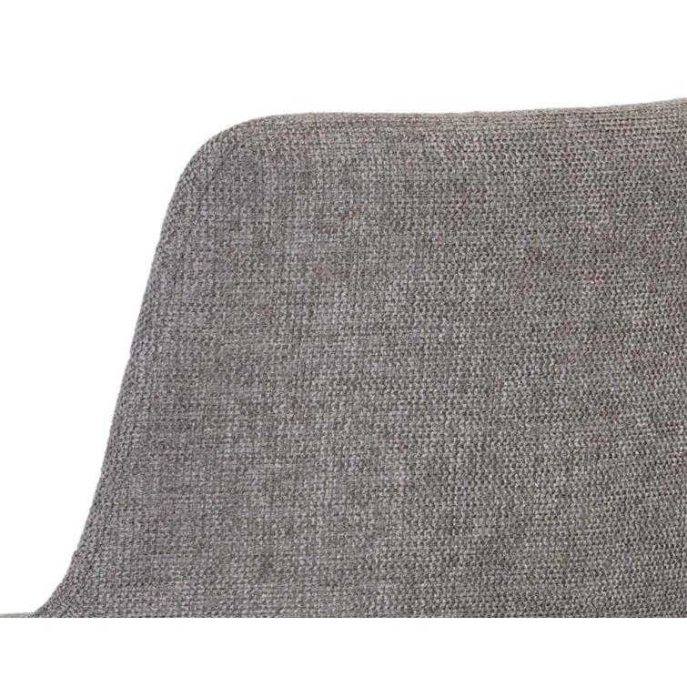 Belfast Koala Grey Gold-Base Swivel 26" Bar Stool