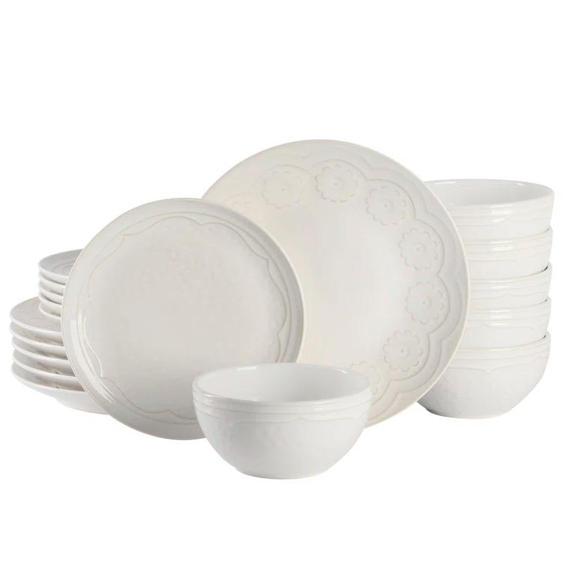 Gibson Alemany 18 Piece Dinnerware Set, Service for 6