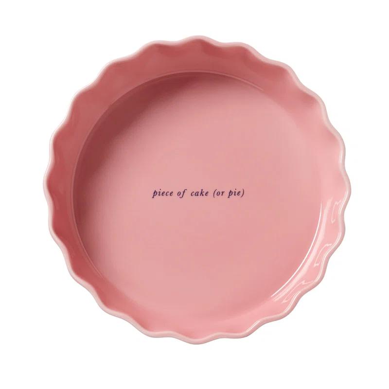 Kate Spade New York Make It Pop Stoneware Pie Pan