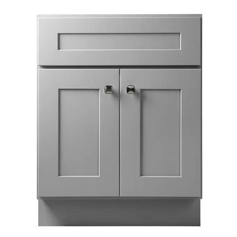 Design House Brookings 24 Inch Bathroom Vanity, Ready to Assemble, Solid Wood, Sherwin Williams – Design House, 587063