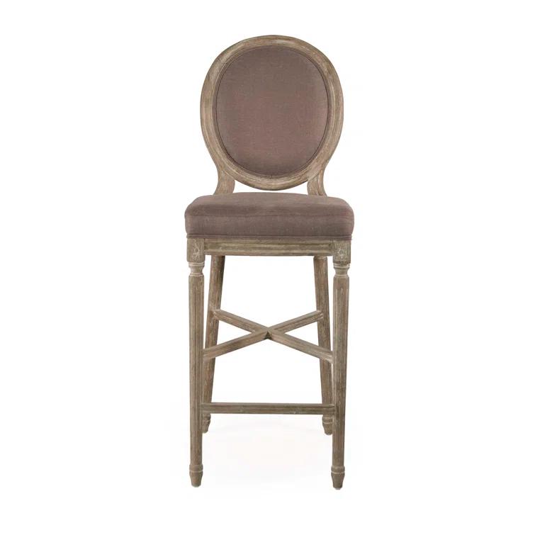 One Allium Way® Asta Upholstered Counter Stool with Solid Wood Frame