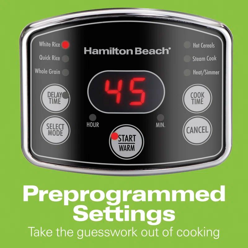 Hamilton Beach Hamilton Beach® Rice/Hot Cereal Cooker 2-14 Cups
