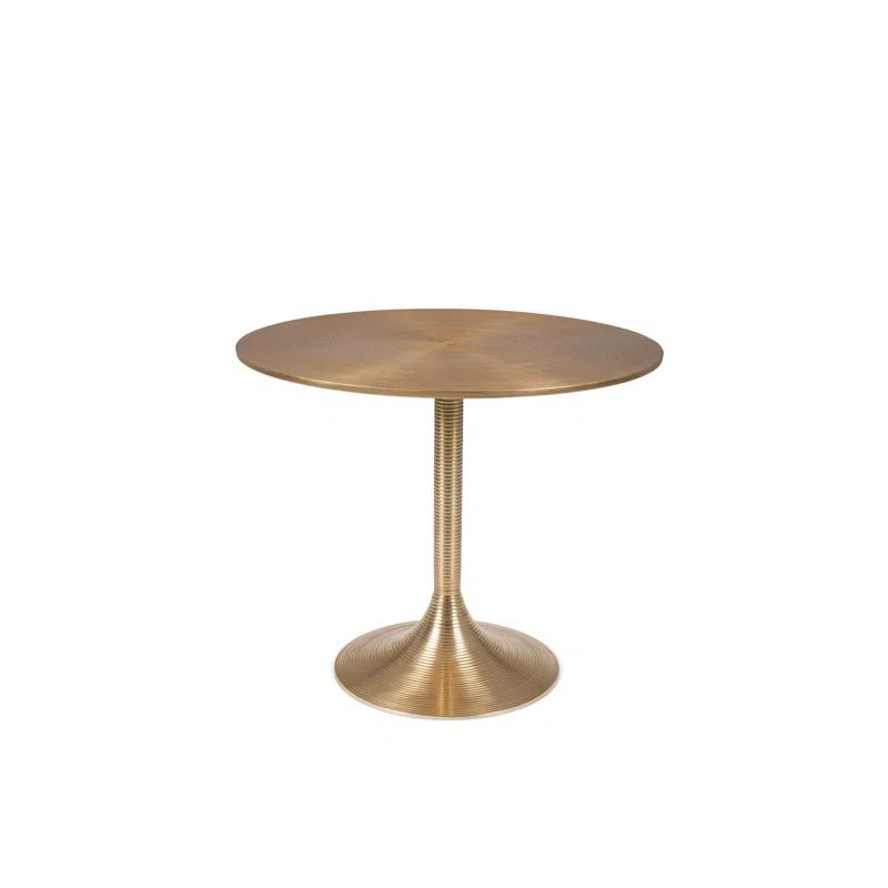 Hypnotising Round Metal Dining Table