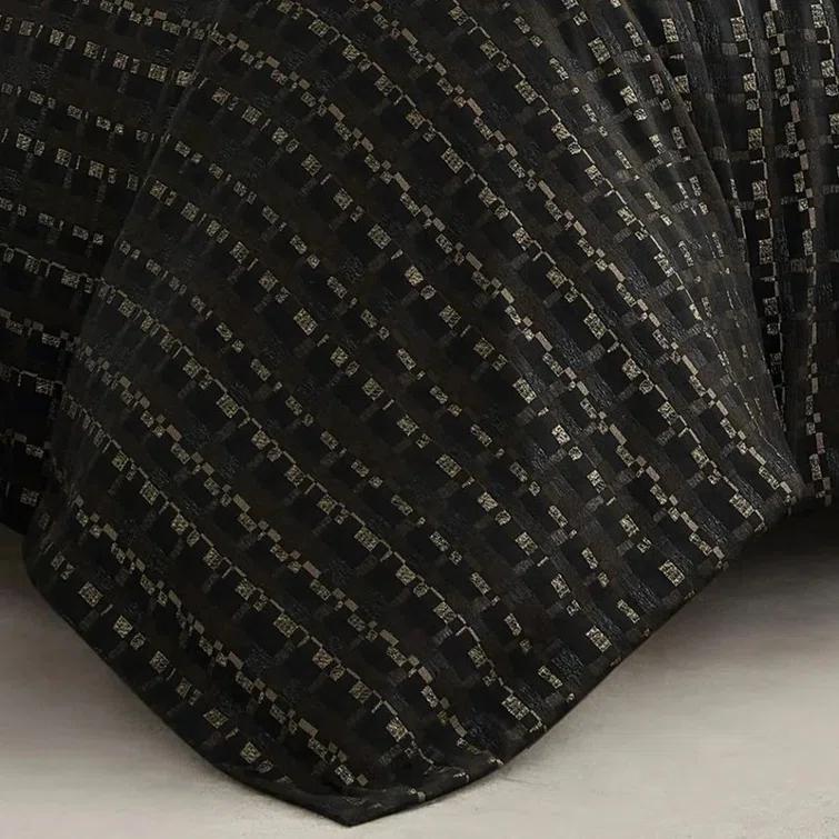 Cloud9 Design Onyx Black Striped Duvet Set