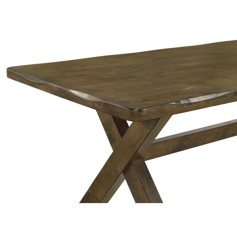 Millwood Pines Domen X-Shaped Dining Table Knotty Nutmeg | Wayfair