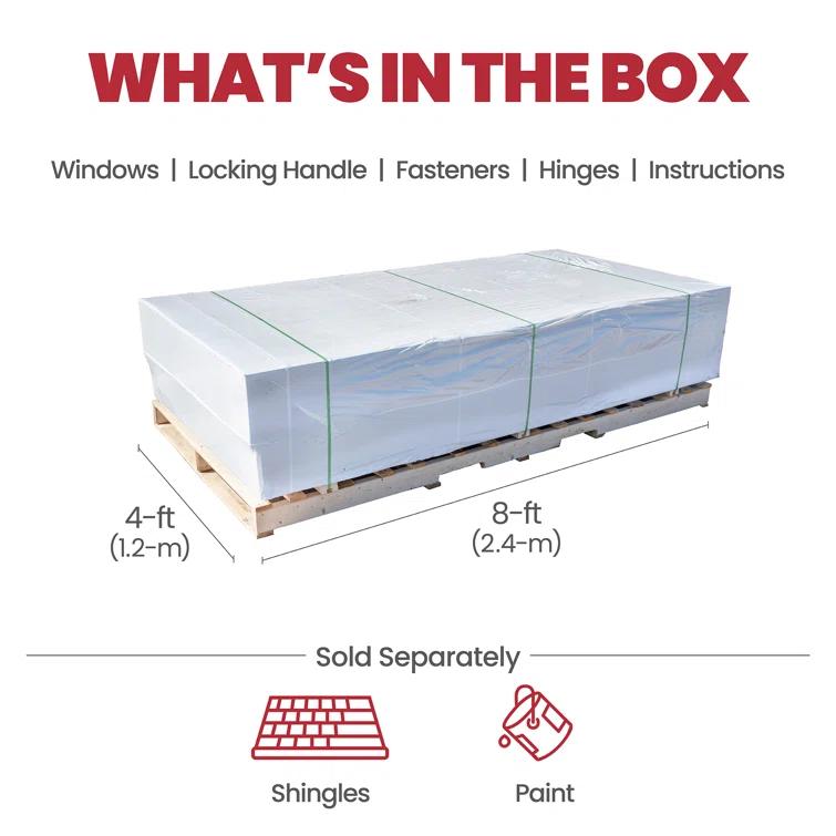 Handy Home Highland 8 ft. W x 6 ft. D Storage Shed