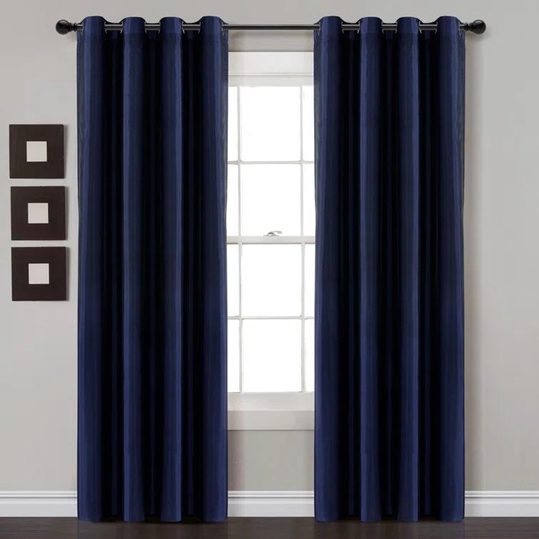 Lush Decor Polyester Blackout Curtain Single Panel