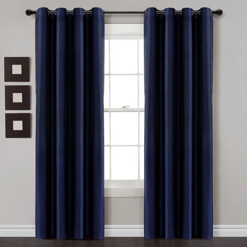 Lush Decor Polyester Blackout Curtain Single Panel