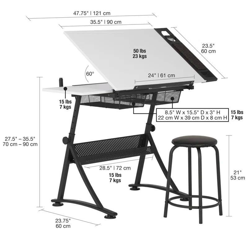 Crase Adjustable Drafting Table