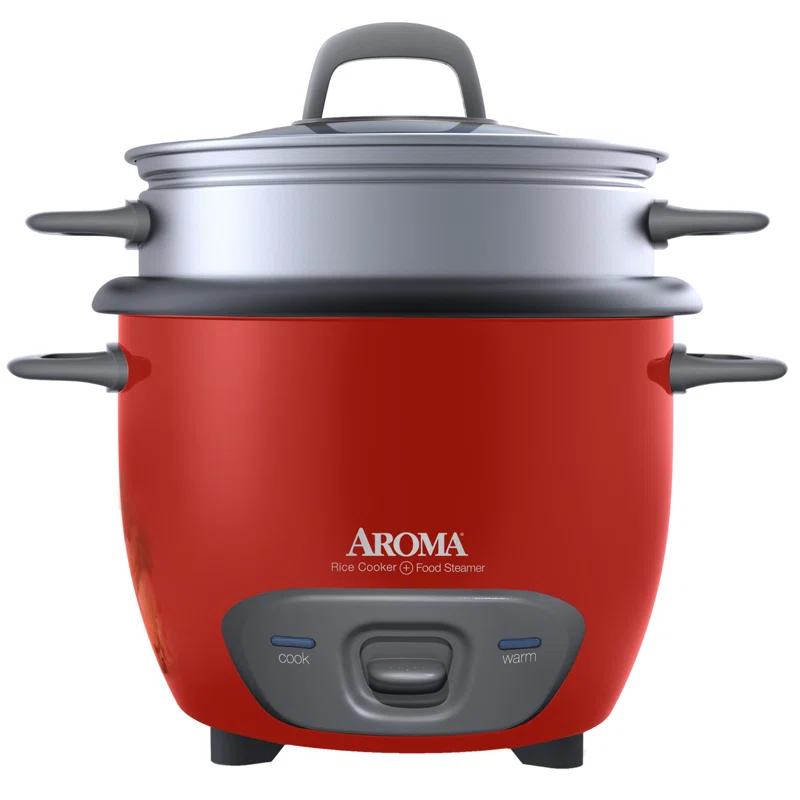 Aroma Aroma 14-Cup Pot Style Rice Cooker and Food Steamer Set