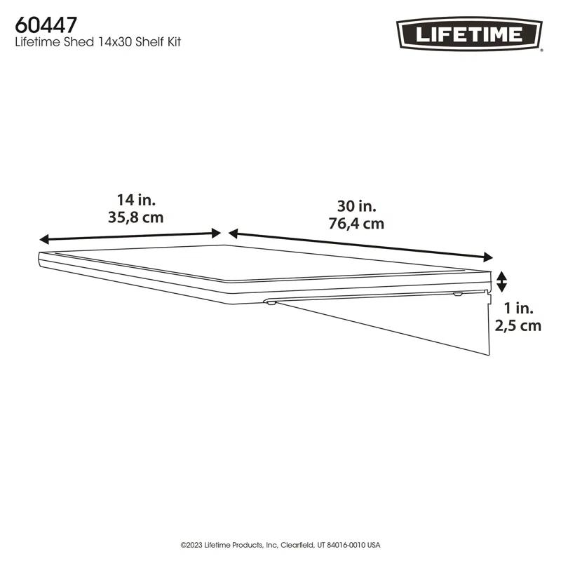 Lifetime 5-piece 14x30 Shelf Accessory Kit
