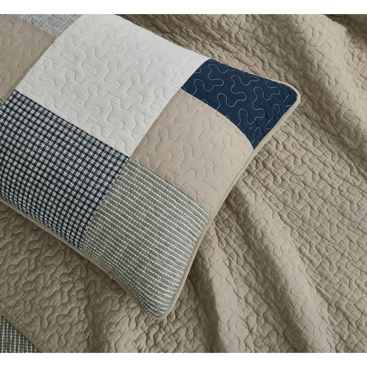 Chezmoi Collection Addy Cotton Patchwork Quilt Set