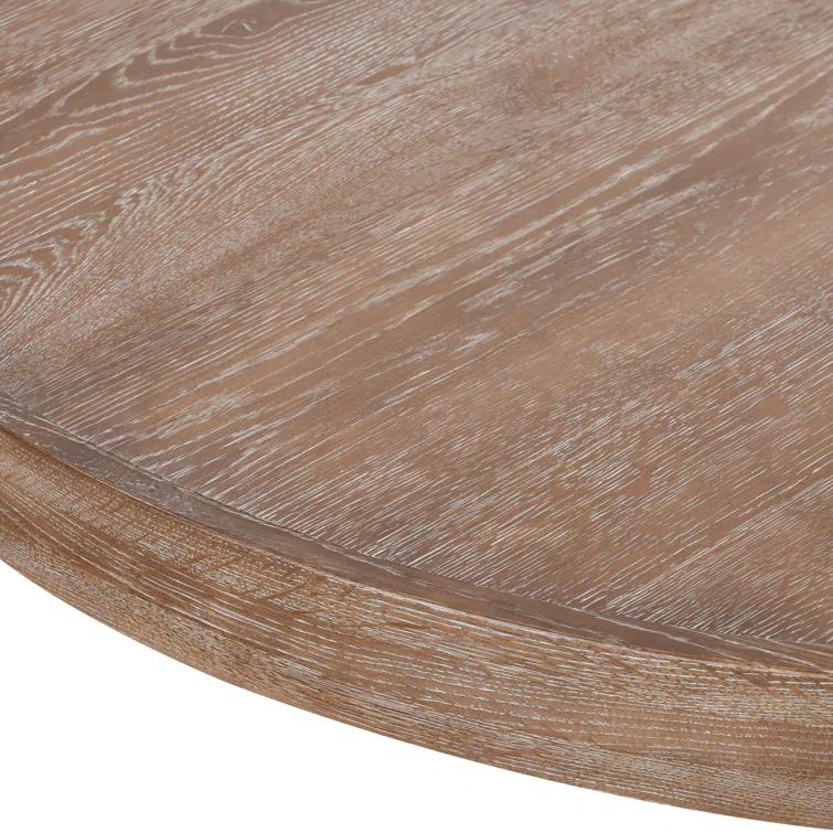 Classic Home Rio Wood Round Coffee Table In Dark Brown