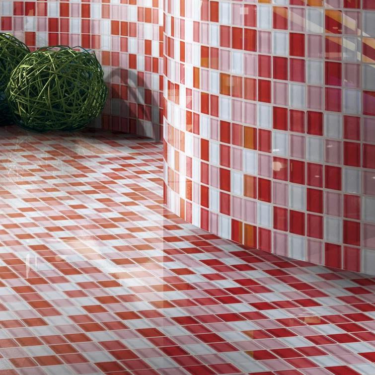 Supreme Tile Glare 11.82 in. x 11.82 in. Squares Glossy Glass Mosaic Tile