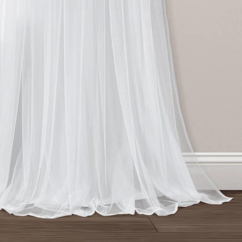 Lush Decor Beckham Semi Sheer Curtain Single Panel