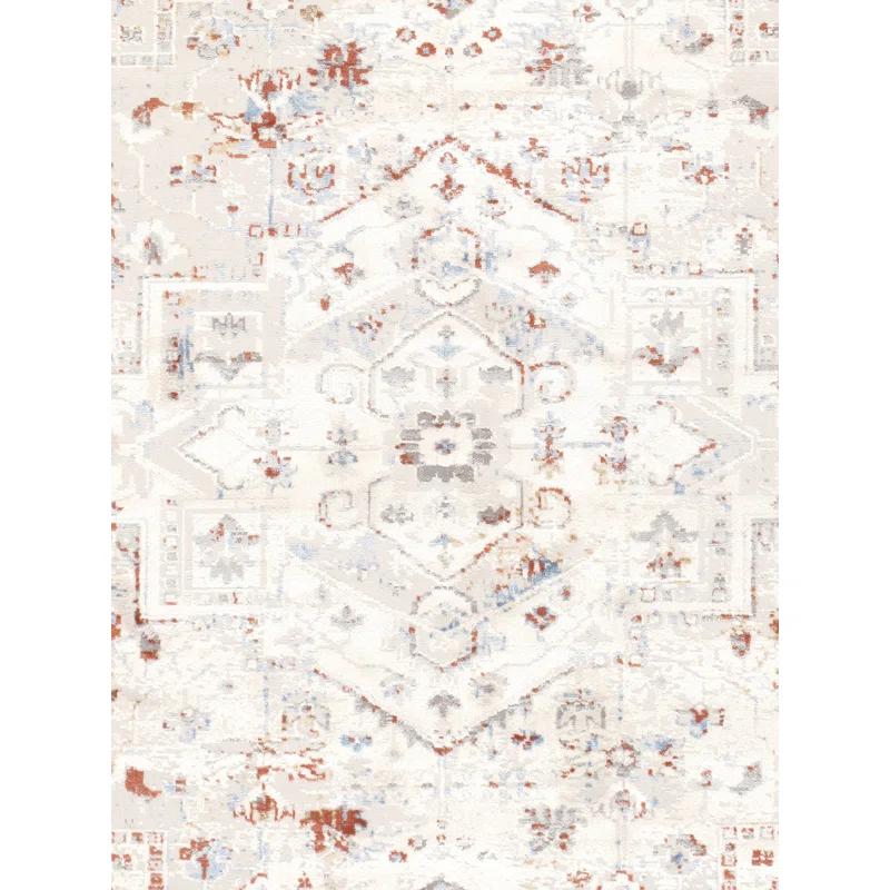 Efes Oriental Gray/Beige/Brown Area Rug