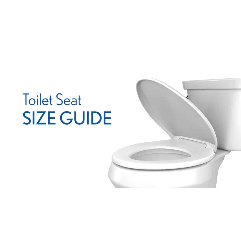 Shell Sculptured Wood Toilet Seat, Easily Removes for Cleaning, Hinges Never Loosen, Round