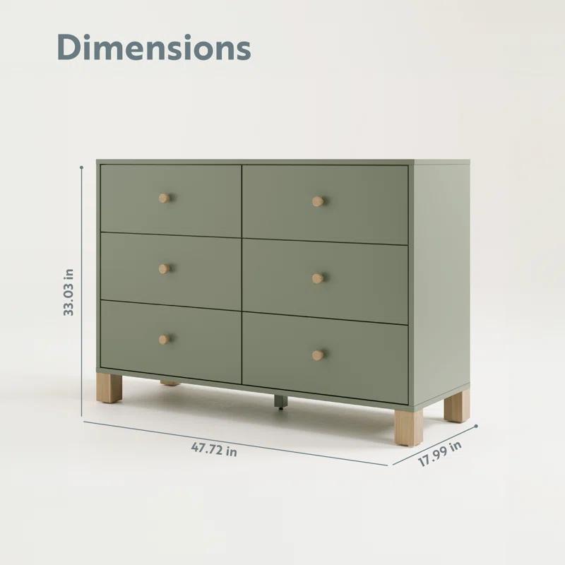 California 6 Drawer Dresser
