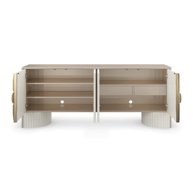 Caracole Classic Corinthian 80'' Solid Wood Sideboard