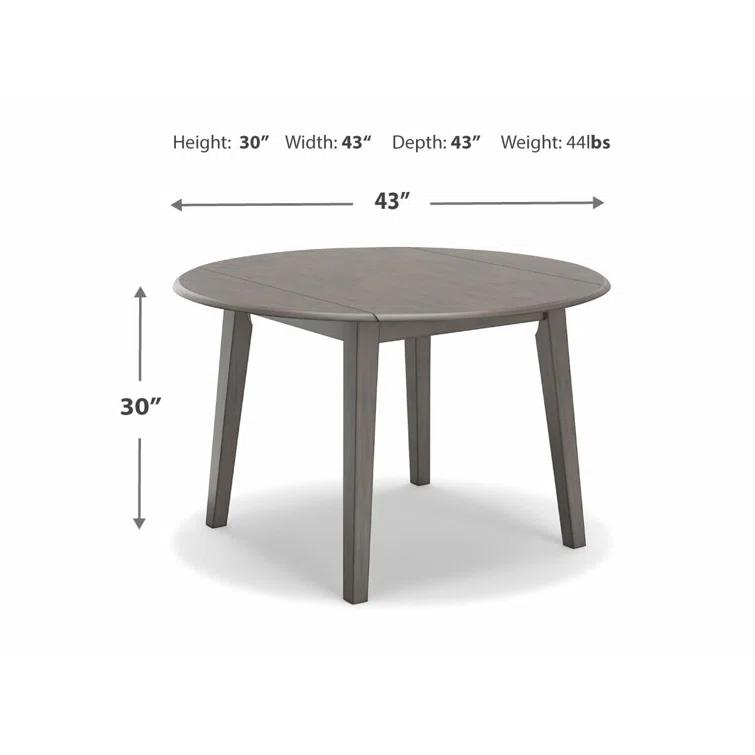 George Oliver Extendable Round Solid Wood Base Dining Table