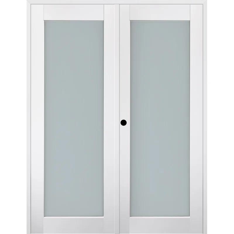 Smart Pro 207 Solid Manufactured Wood and Glass Paneled French Door