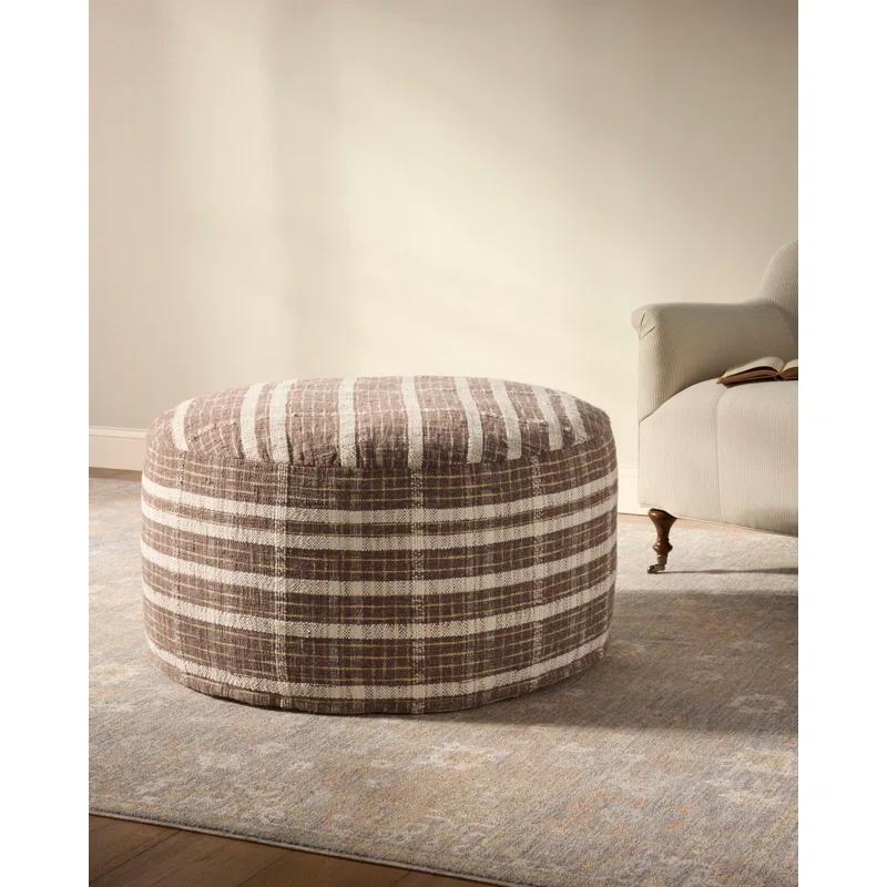 Wallace Pouf by Chris Loves Julia x Loloi - Chocolate