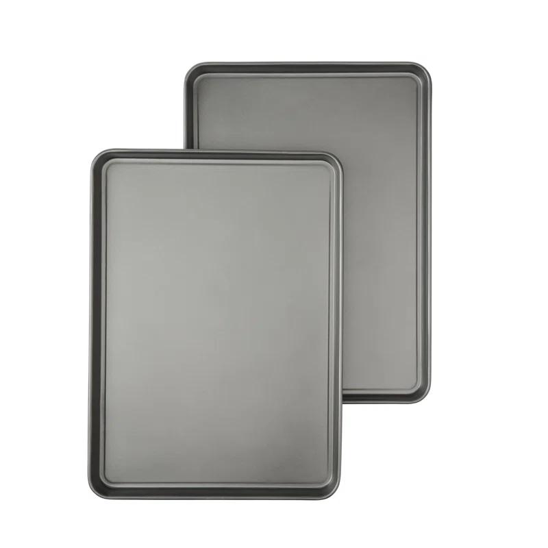 Good Cook GoodCook Set of 2 XL 15" x 21" Nonstick Steel Multipurpose Cookie Sheets, Gray (Set of 2)