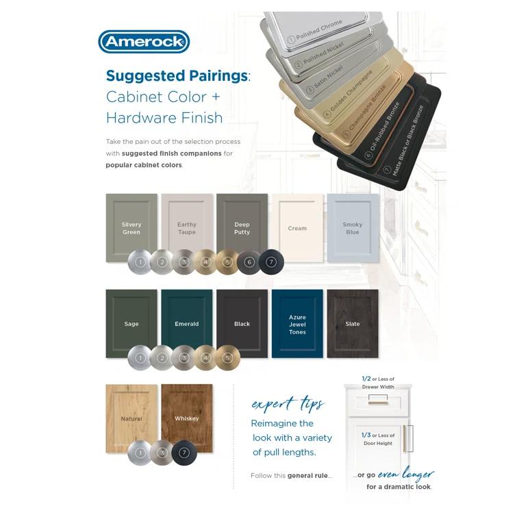 Amerock Triomphe 6-5/16 inch (160mm) Center-to-Center Polished Chrome Cabinet Pull - 10 Pack (Set of 10)