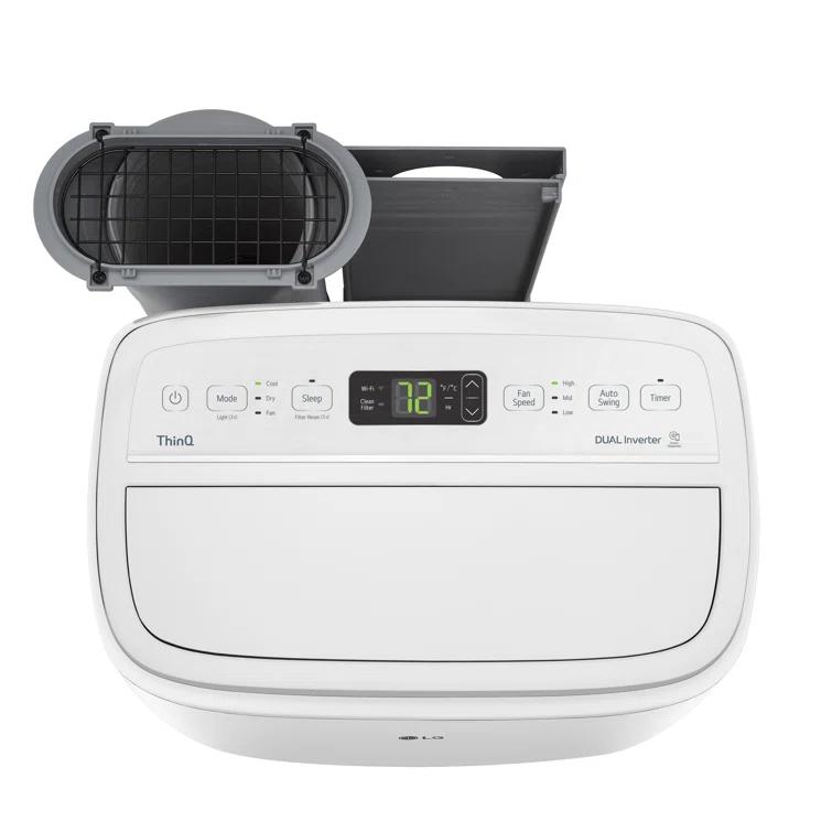 LG 10,000 Btu (Doe/Sacc/Cec) / 14,000 Btu (Ashrae) Dual Inverter Smart Wi-Fi Portable Air Conditioner