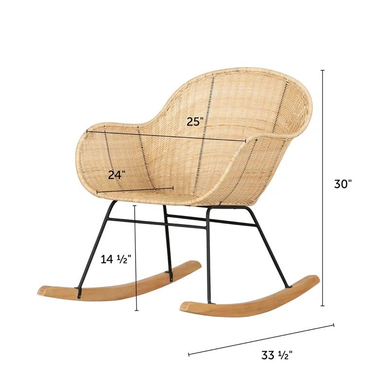 South Shore Balka Reclining Rocking Chair