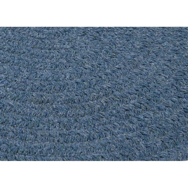 Colonial Mills Handmade Braided Federal Blue Area Rug