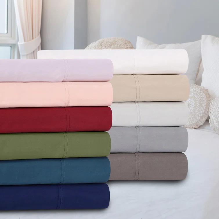 Superior Percale Cotton Woven 300 Thread Count Sheet Set & Reviews | Wayfair