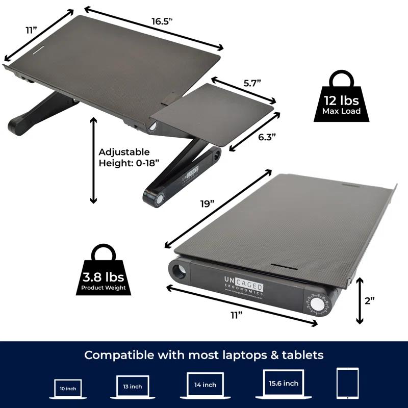 Uncaged Ergonomics Uncaged Ergonomics Aluminum Copy Stand
