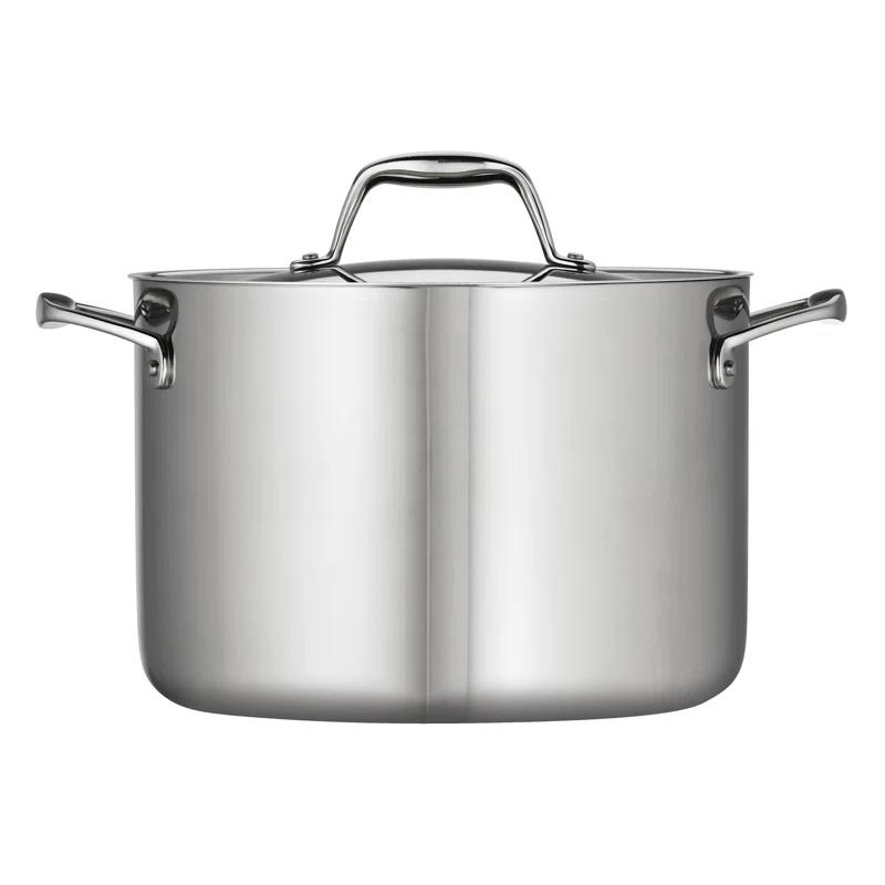 Tramontina Tramontina Gourmet Tri-Ply Clad 8 Qt. Stock Pot with Lid