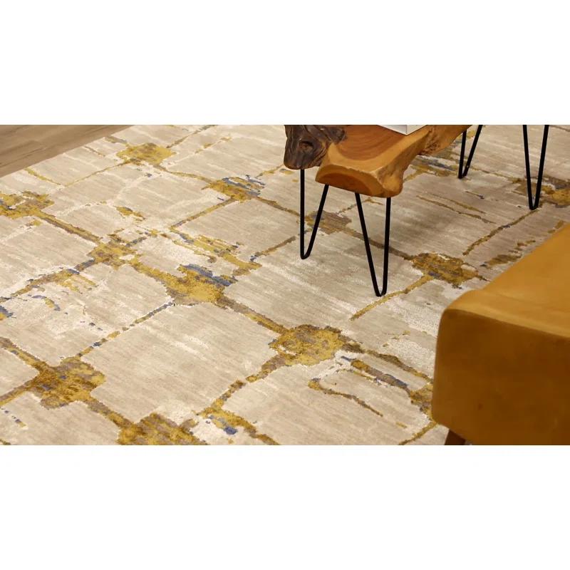 Scott Living Abstract Brown/Ivory Area Rug