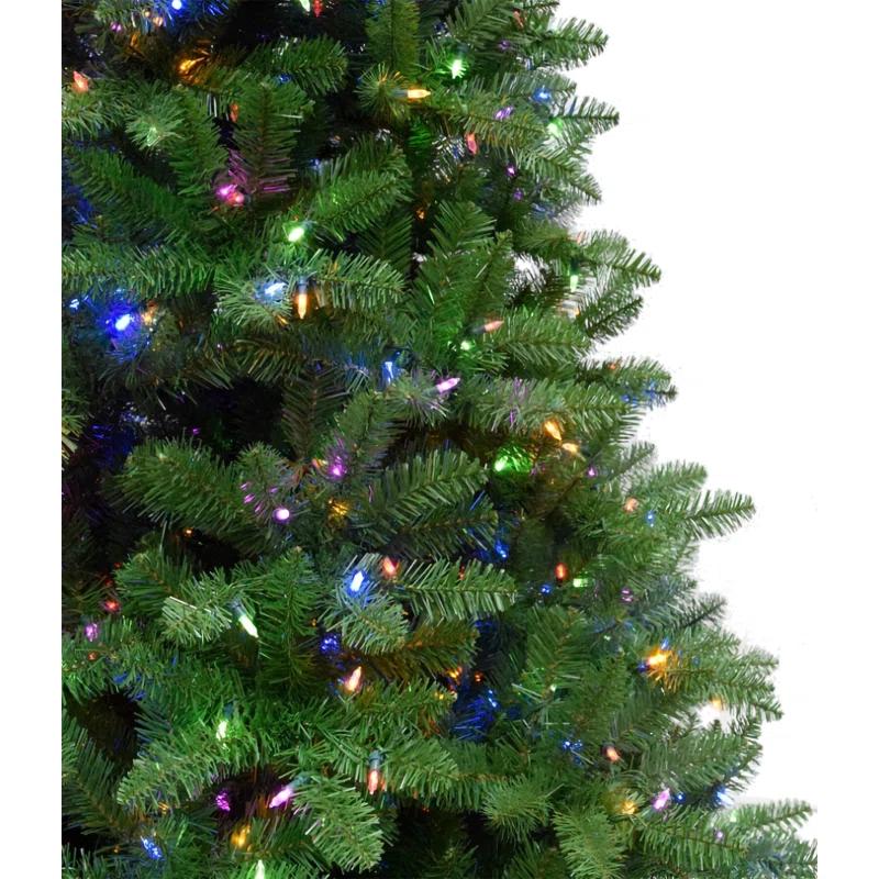 Christmas Time Christmas Time Greenland Pine Artificial Christmas Tree with Dual Multicolor & Warm White LED Lights