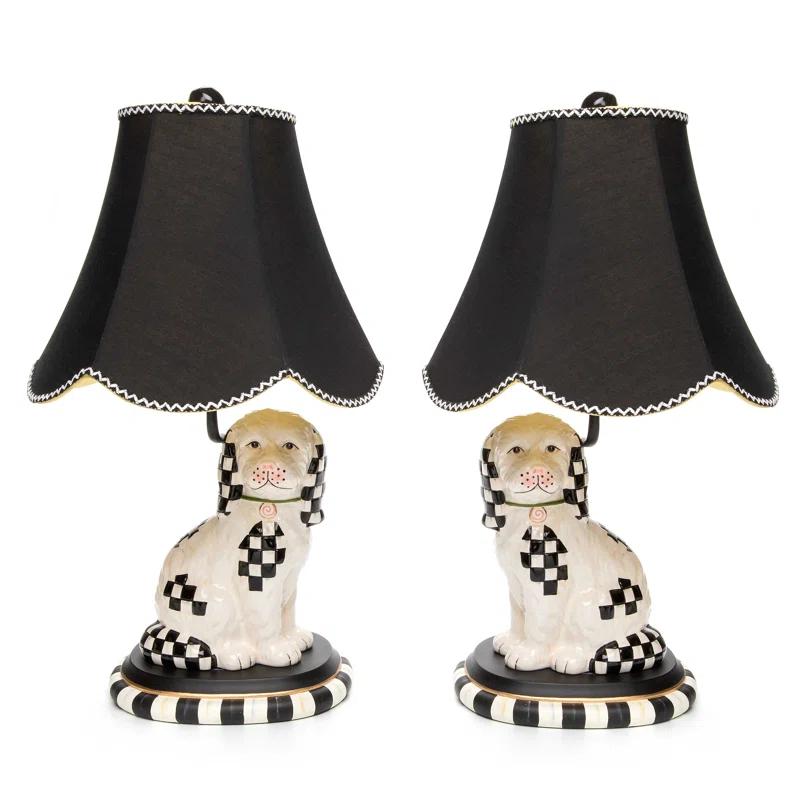 Staffordshire Dog Lamps, 2 - Piece Set