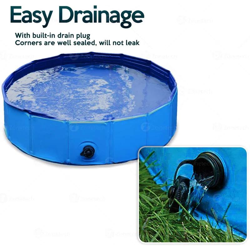 Zone Tech Plastic Round Pet Pool 12'' H x 38'' W x 12'' L